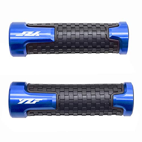 Universal 7/8" 22mm Motorcycle Handlebar Grip For Yamaha YZF R1 R6 R125 R6S R25 R3 600R (BLUE)