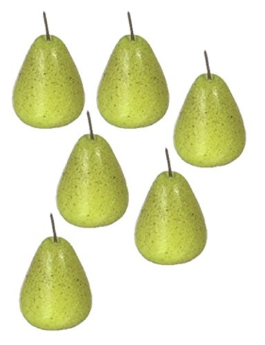 Falcon Miniatures Dollhouse Miniature Six Realistic Pears