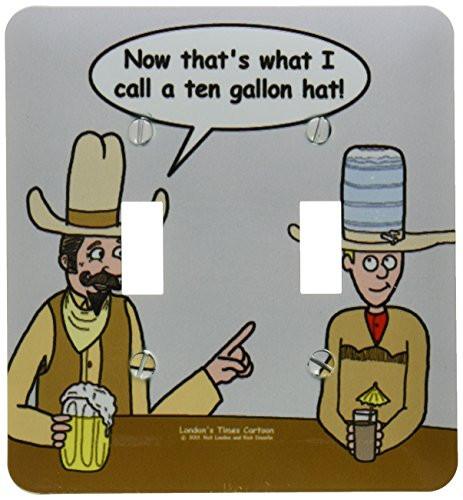 3dRose lsp_3033_2 Ten Gallon Cowboy Hat Double Toggle Switch