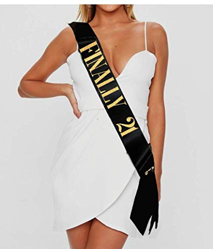 21st Birthday Sash, Finally 21 Birthday Sash By Birthday's Gone Wild