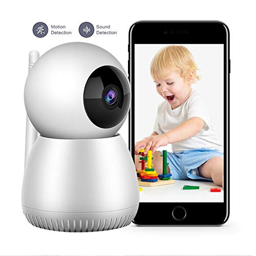 Baby Monitor?1080P FHD Home WiFi Security Camera with 16G SD Card Sound/Motion Detection with Night Vision 2 Way Audio Cloud Service Monitor Baby/Elder/Pet Compatible with iOS/Android