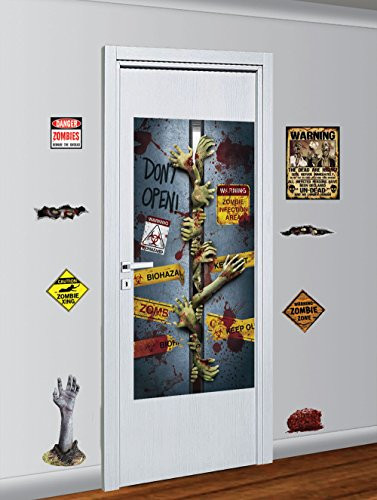 Forum Novelties Zombie Décor Kit, Halloween Party Accessory Prop/room Decoration