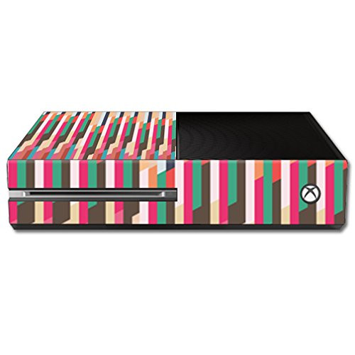 MightySkins Skin Compatible with Microsoft Xbox One Console Case wrap Cover Sticker Skins Crazy Stripes