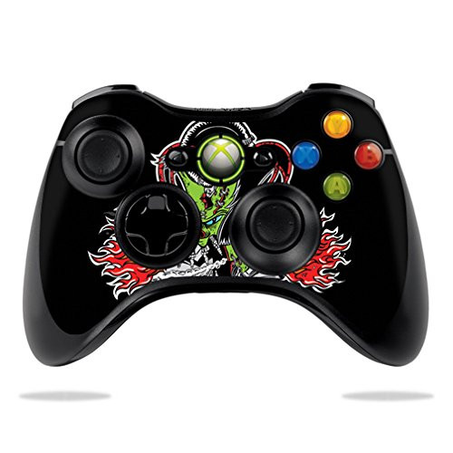 MightySkins Skin Compatible with Microsoft Xbox 360 Controller Case wrap Cover Sticker Skins Sicko