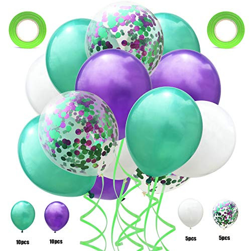 Purple Green Confetti Balloons White Balloons Purple Green Party Balloons for Wedding Anniversary Graduation Birthday Party Decorations Baby Shower (32pcs) Purple Green Confetti Balloons White Balloons Purple Green Party Balloons for Wedding Anniversary Graduation Birthday Party Decorations Baby Shower (32pcs)