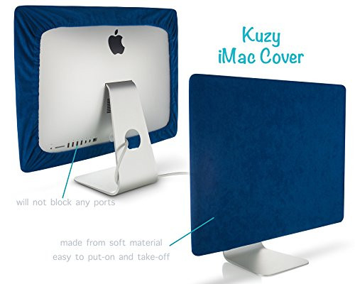 Kuzy - iMac Cover 27 inch | Monitor Cover 27 inch Computer Screen Protector (Models A1862, A1419, A1312) Newest Version Retina 5K iMac 27 inch Cover - Blue