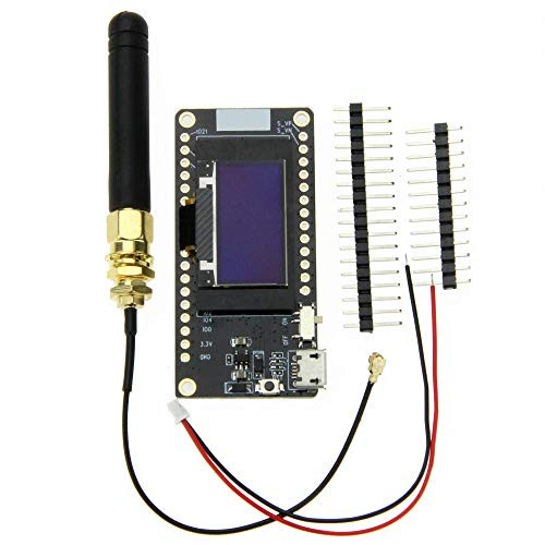 WINGONEER LORA32 V2.0 915MHz ESP32 LoRa OLED 0.96 Inch SD Card Blue Display Bluetooth WiFi Module with Antenna