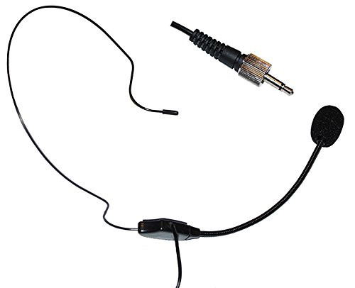 Dual Ear Head Headset Mic Headworn Microphone for Sennheiser Wireless