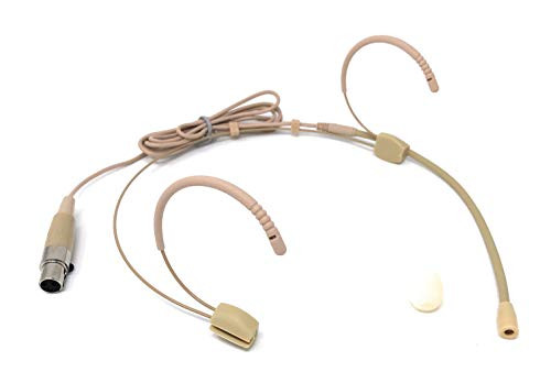 Beige Omnidirectional Headset Microphone Mic for VocoPro Wireless