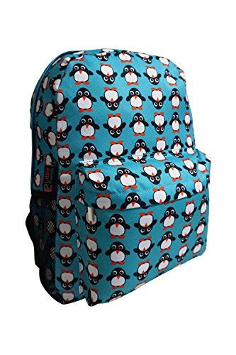 Little Planets Boys Girls All Over Print 16'' Kid School Backpack (Penguin)