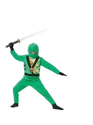 Charades Child's Ninja Avenger Series 4 Costume, Jade Green, X-Small