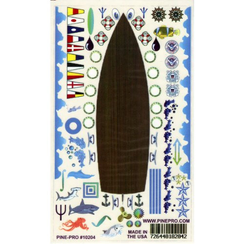 Pinepro Derby Decal, 5 by 9-Inch, Sailboat