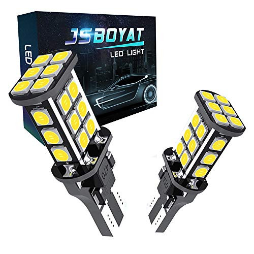 JSBOYAT 921 912 Led Backup Light Bulbs with Extremely Bright 3030 24-SMD Chipsets Canbus Error Free T15 906 W16W LED Bulbs 6500K White ?2Pack?
