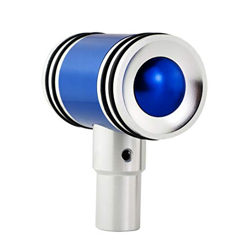 Sivcom Blue Aluminum Joystick Universal Shift Knob Manual Gear Shifter Automatic Stick Shift Handle Shifter Knobs for Car Vehicles