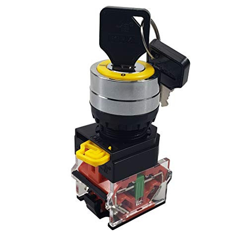 API-ELE [3 Years Warranty] 22mm Key Switch 440V 10A 1NO1NC Maintained (2 position, Latching)