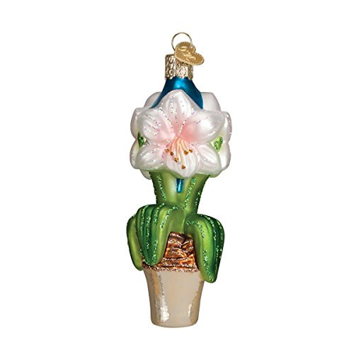 Old World Christmas Amaryllis Glass Blown Ornament Old World Christmas Amaryllis Glass Blown Ornament