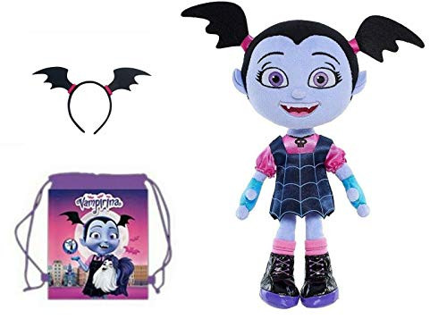 Ajema Disney VAMPIRINA VEE Bean Plush Doll - 11" with Headband Comes in Bag