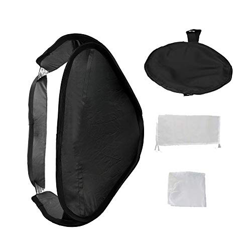 15"x15"/40cmx40cm Portable Collapsible Softbox Kit for Camera Photography Studio Flash fit Bowens Elinchrom Mount 