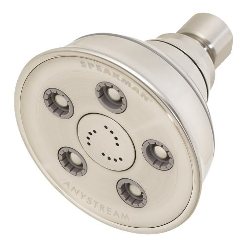 Speakman S-3014-BN-E2 Caspian Anystream Adjustable 2.0 GPM Shower Head, Brushed Nickel