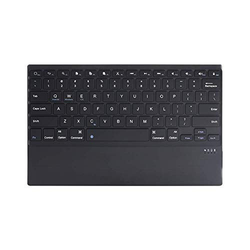 Bluetooth Keyboard, EADOU Stainless Steel Universal Portable Wireless Bluetooth Keyboard for iOS iPad Air, Pro, iPad Mini, Android, MacOS, Windows Tablets PC Smartphone Buil (Black)
