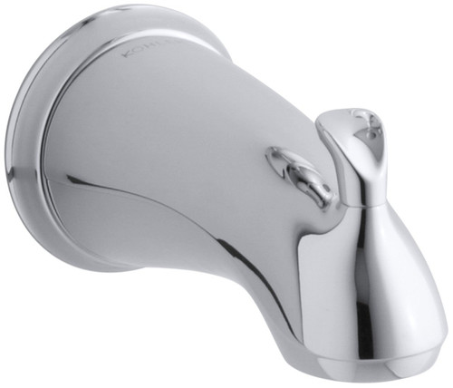 KOHLER K-10281-4-CP Forte Sculpted Diverter Bath Spout, Polished Chrome