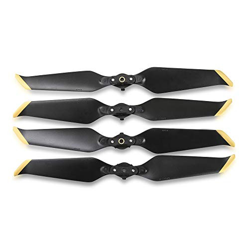 RCstyle Compatible with DJI Mavic 2 Pro 8743 Propellers Low Noise Blades Foldable Quiet Props Quick Release Replacement for DJI Mavic 2 Zoom 2 Pair (Gold)