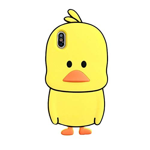 iPhone 7Plus Case,iPhone 8Plus Case,Awin 3D Cute Cartoon Yellow Duck Soft Silicone Rubber Case for iPhone 7Plus/iPhone 8Plus (Yellow Duck)