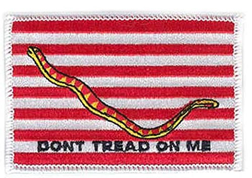 Don't Tread on Me 3" White Embroidered Patch
