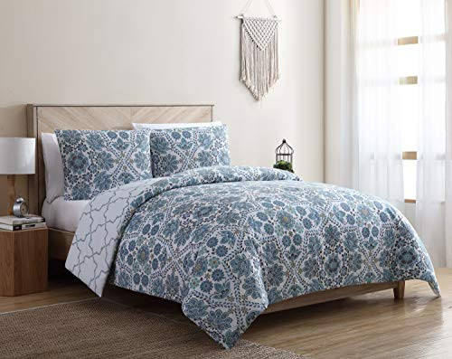 VCNY Home Agnes duvet cover sets, Full/Queen, Blue