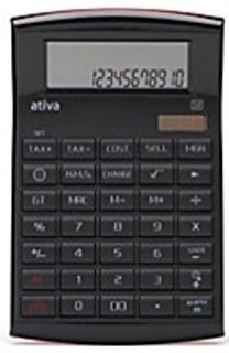 Ativa Premium Functions Executive 12-digit Calculator, Black