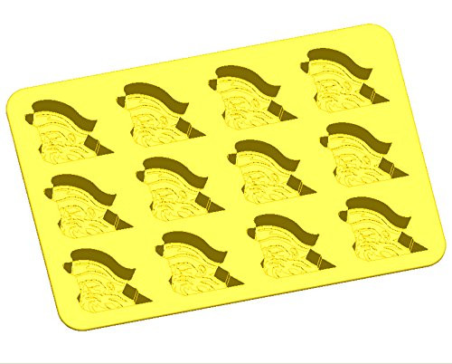 Fanpans MasterPieces NCAA Appalachian State Mountaineers Ice Trays & Candy Mold, Set of 2, Yellow