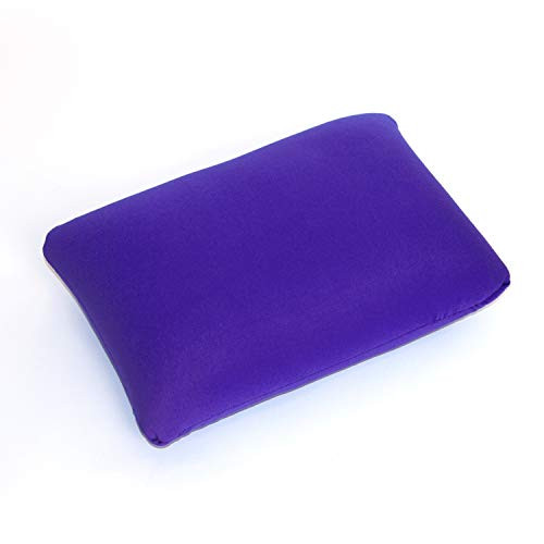 Cushie Pillows 13.5 inches x 10 inches Microbead Squishy/Flexible/Comfortable Rectangle Pillow - Purple