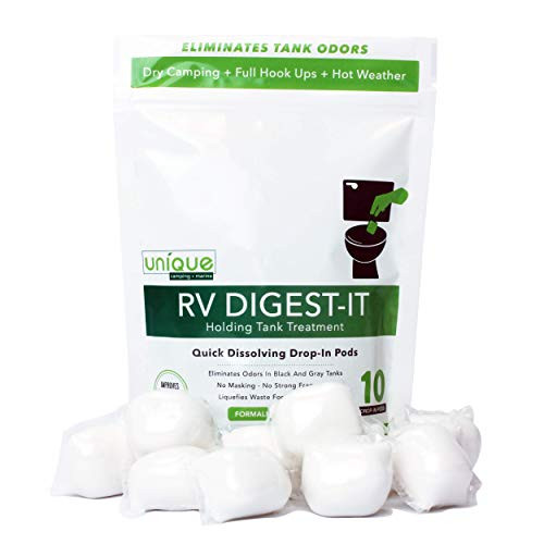 Unique 10 Pack RV Digest-It Holding Tank Treatment Drop-in Pod