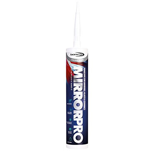 Mirror Pro by Bond It | Hybrid Adhesive & Sealant | Superior Adhesion & Rapid Bond Strength | Designed for Mirrors & Glazed Products | Interior Use | Non-Corrosive | 310 ml | White