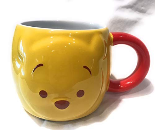 Disney Winnie The Pooh Yellow and Red Ceramic Mug