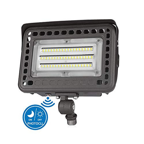 SZGMJIA 60W LED Flood Light with Knuckle, Dusk-to-Dawn Photocell, CREE LED 5000K 7800lm(300W Equivalent), 5-Year Warranty,Waterproof Security Light SZGMJIA 60W LED Flood Light with Knuckle, Dusk-to-Dawn Photocell, CREE LED 5000K 7800lm(300W Equivalent), 5-Year Warranty,Waterproof Security Light
