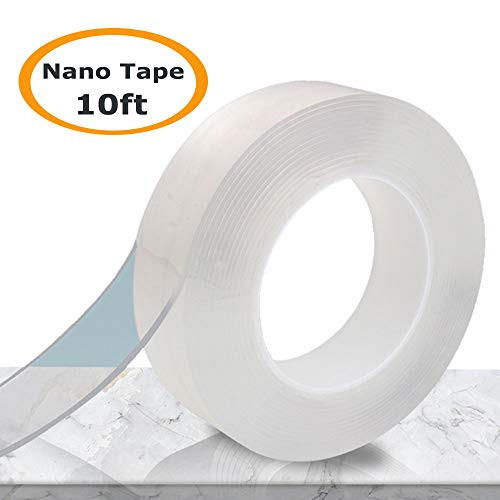 Relper-Lineso Magic Nano Tape 10Ft, Washable Adhesive Tape, Nano Adhesive Grip Tape, Reusable Double Side Tape (3M Nano Tape)
