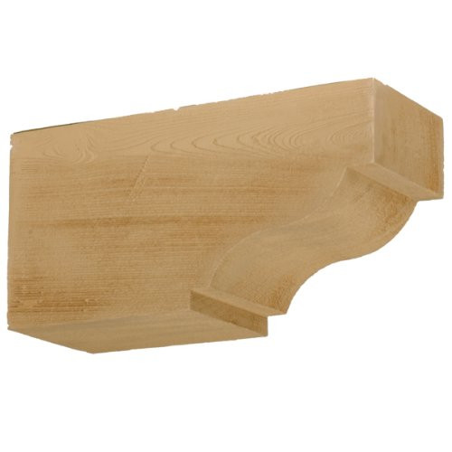 Fypon COROGD15X7S 6"W x 7 1/4"H x 14 1/2"P Timber Texture Corbel