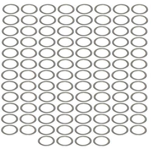 304 Stainless Steel ID 7/16" OD 9/16" Flat Washer Plain Washer Sheet Metal Gasket Fastener M10X14X0.5(100pcs)