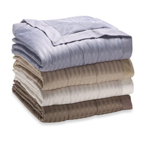 JBFF 250 Thread Count Microfiber Reverse to Fleece Goose Down Alternative Blanket, Full/Queen, Walnut