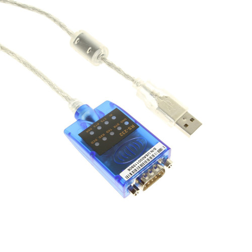 GearMo USB RS-232 Serial Adapter with LED Indicators Windows 10, 8, 7, Vista, XP, 2000 Support