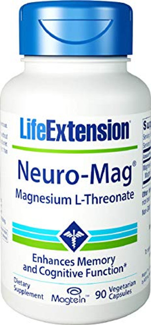 Life Extension Neuro-Mag Magnesium L-Threonate, 90 Vegetarian Capsules Life Extension Neuro-Mag Magnesium L-Threonate, 90 Vegetarian Capsules
