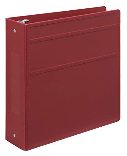 Heavy-Duty Medical Chart Binder, 3-Ring - Side Opening (Red, 3 Inch)