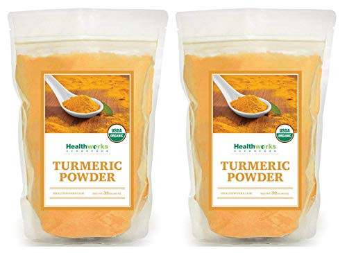 Healthworks Turmeric Root Powder (Curcumin) Organic, 4lb, (packaging may vary)