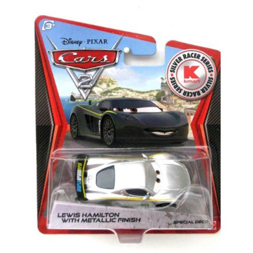 Disney PIXAR Cars 2 Lewis Hamilton With Metallic Finish Silver Racer Series KMart