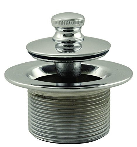 Westbrass Twist & Close 1-1/2" NPSM Coarse Thread Bath Drain, Polished Nickel, D331-05