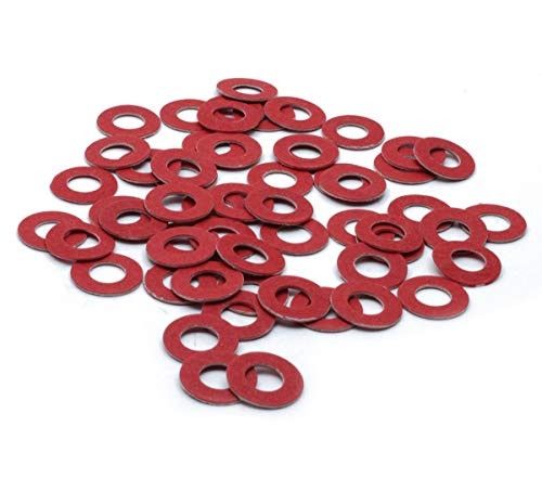 Yoohey 350pcs Red Flat Washer M2 M2.5 M3 M4 M5 M6 M8 Sealing Washers Set