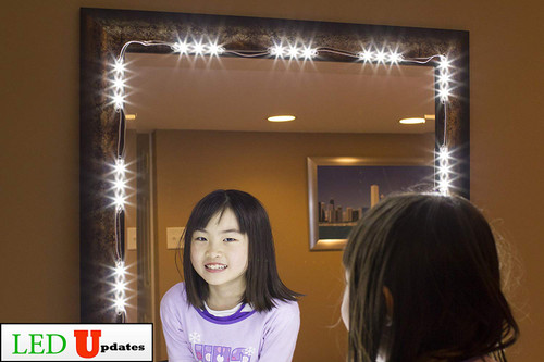 Make Up Mirror LED Light For Vanity Miror Great or Makeup Including UL Power Supply Eco Series