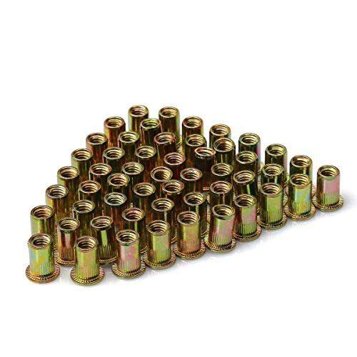 URBEST 50 Pcs Steel Rivet Nut Rivnut Insert Nutsert 5/16-18