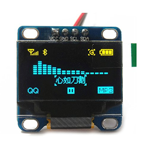 0.96" Inch OLED Display 128X64 Yellow Blue I2C IIC Serial LCD LED Module 12864 for Arduino Raspberry PI ESP8266 ESP32 STM32